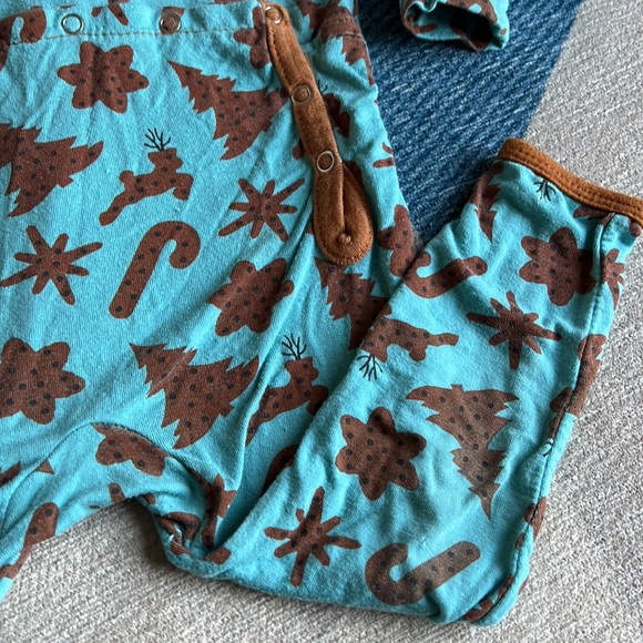 Kickee Pants 9-12 months Zip-Up Footless One Piece Christmas Cookies - Picture 15 of 16